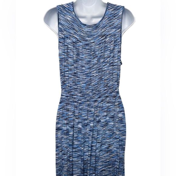 Spense Sleeveless Maxi‎ Dress Size Medium Blue & White Pattern - Picture 6 of 16